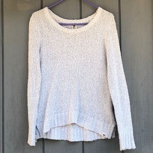 white/gray sweater